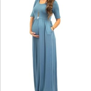 Maternity Maxi Dress with Pockets